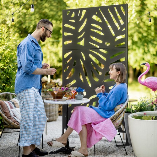 Metal outdoor privacy screen - metal,