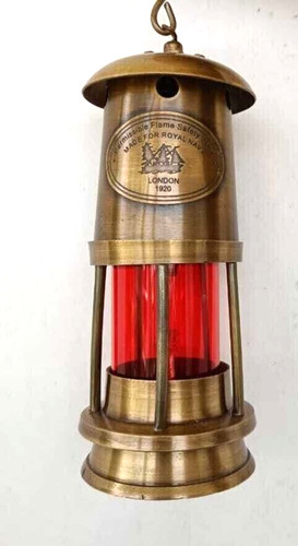 Brass minor oil lamp - minor, antique