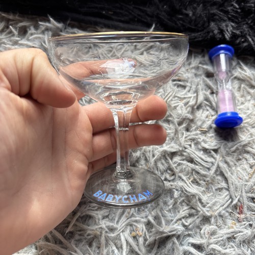 Vintage babycham glass - babycham, with