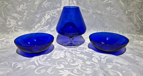 Vintage cobalt blue glass - vintage,