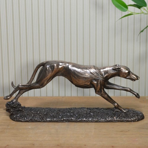 Bronze racing greyhound - racing,