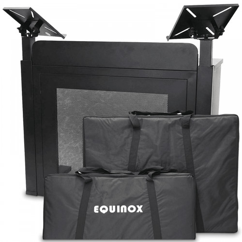 Event booth foldable black - dj,