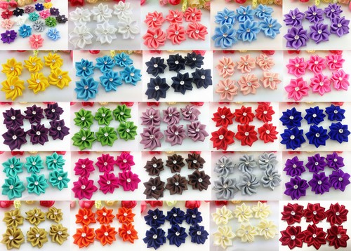 Diy 100pcs satin ribbon flower - satin,