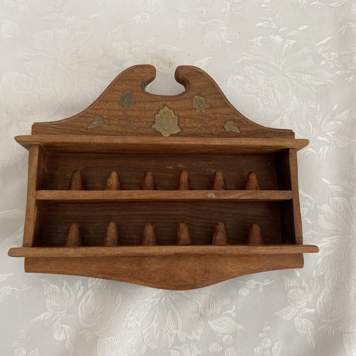 Lovely vintage wood brass
