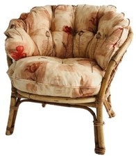 Replacement Bahama Conservatory Cane Furniture Bedroom Chair Wrap around Cushion