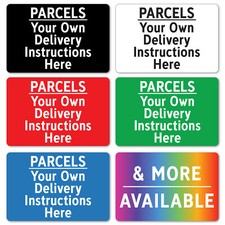 PARCELS METAL SIGN YOUR OWN