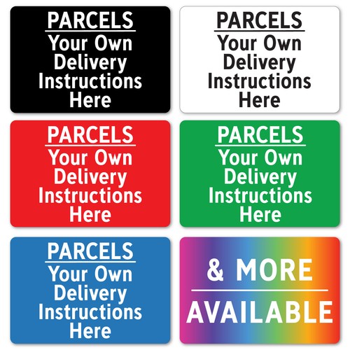 Parcels metal sign - parcels, own
