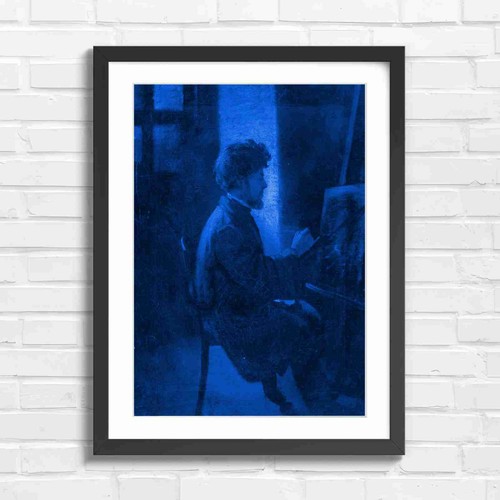 Vintage artist painting easel - vintage,