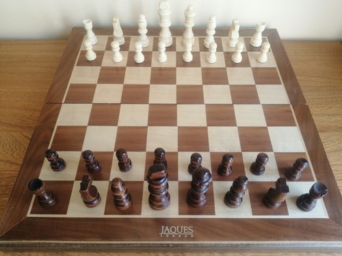 Jaques london wooden chess set - wooden,