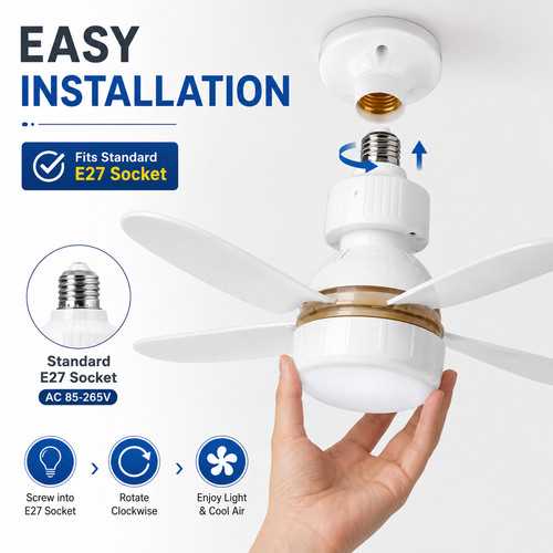 40w led ceiling - fan, light