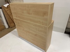 Light oak reception desks