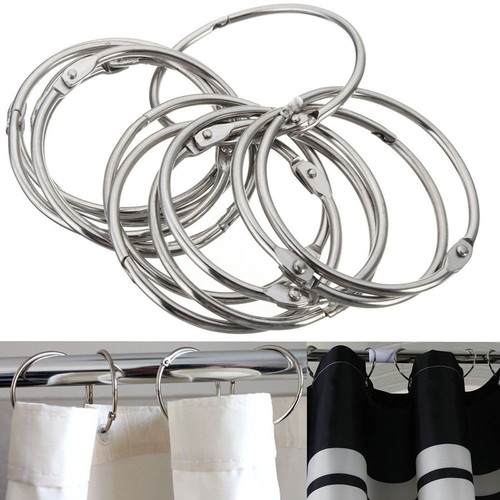 12pcs shower curtain - curtain, hooks