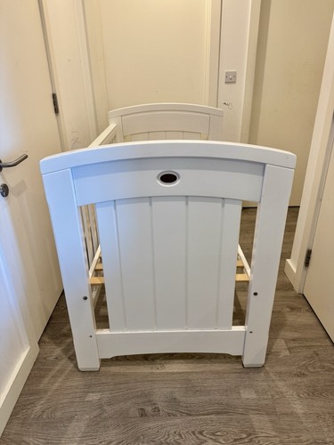 Boori white wooden cot - bed,