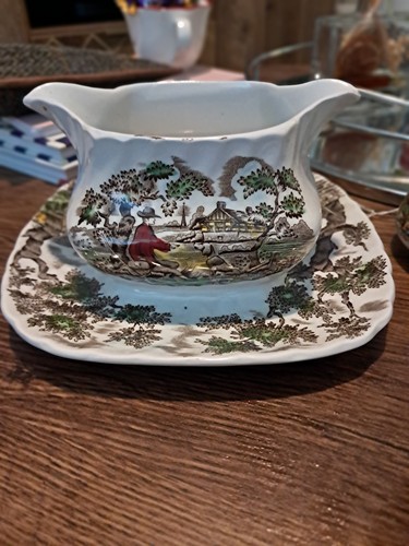 Vintage gravy boat with - vintage,