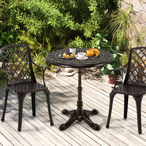 68cm round cast aluminum patio - round,