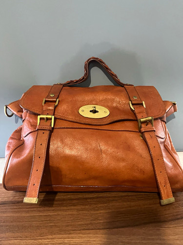 Vintage brown leather - vintage, holdall