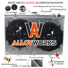 3Row Radiator FIT Nissan Skyline R32 GTST 2.0L/R32 GTR RB26DETT Shroud Fan Relay