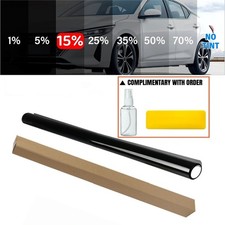CAR WINDOW TINT FILM KIT TINTING SUPER LIMO DARK BLACK1% 5% 15% 25% 35%75CM x 6M