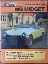 Book - Autodata MG Midget Sprite 1962-80 Car Repair Manual - New copy In Plastic