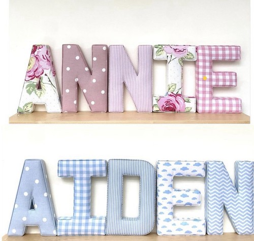 Fabric letters for - fabric,