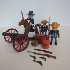 Civil War Playmobil Western Cannon Playset Union Soldiers x 3: Accessories ACW