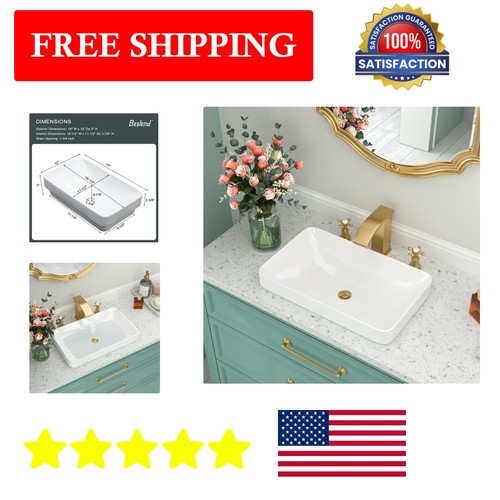 Elegant white ceramic - 19",