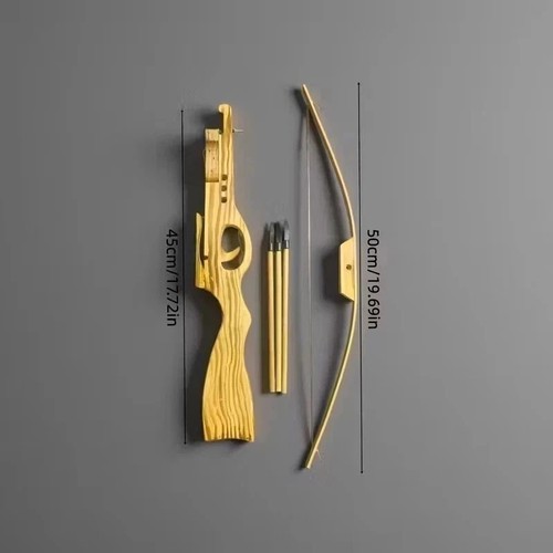 Wooden pistol crossbow - wooden, bolt