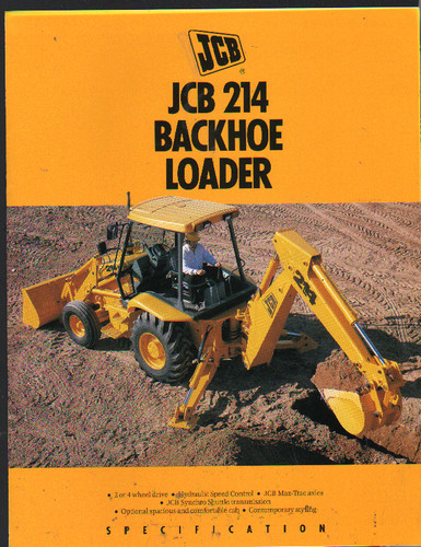Jcb 214 backhoe loader - backhoe,