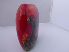 Anita Harris Pottery Purse Vase Boxing Hares design
