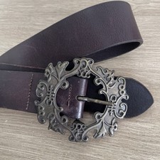 vintage H&M leather brown belt