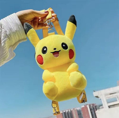 Pokemon pikachu plush - pikachu, backpack