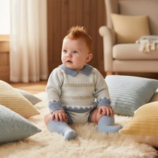Baby Boy Outfit Set Knitted