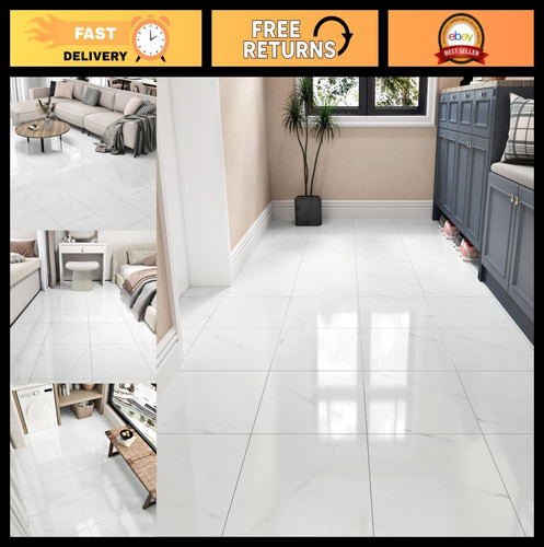 18pcs glossy marble white - 18pcs,