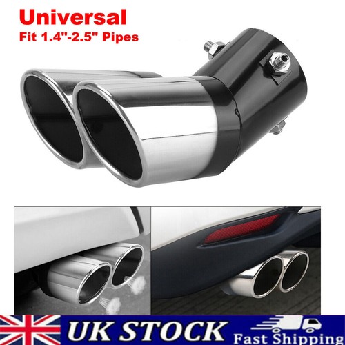 Curved car tailpipe twin - tailpipe,