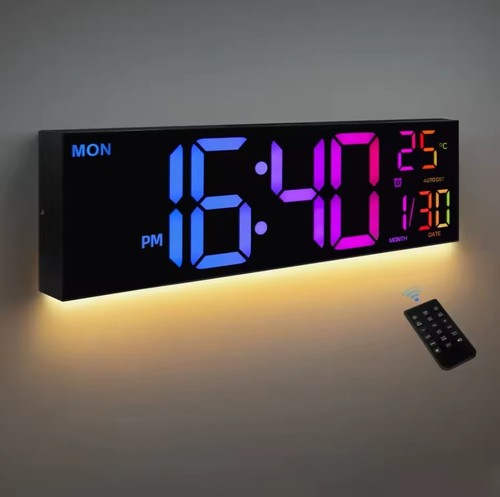 Large digital wall clock - digital,