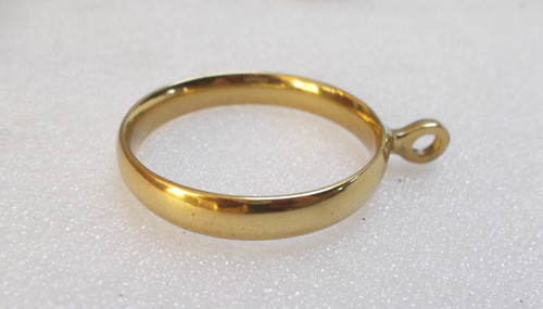 Brass rings curtain pole rail - pole,