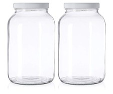 2 Pack 1 Gallon Large Mason