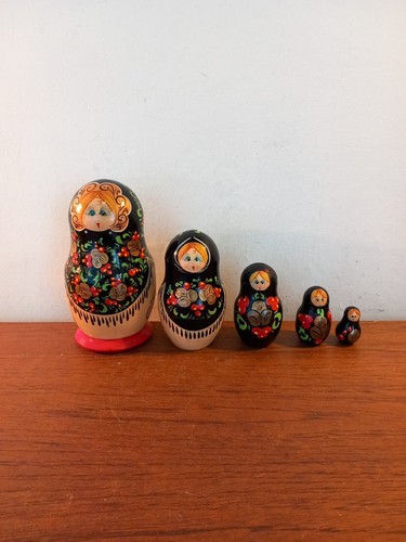 Vintage russian dolls used - russian, 5