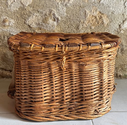 Large antique french - large, wicker