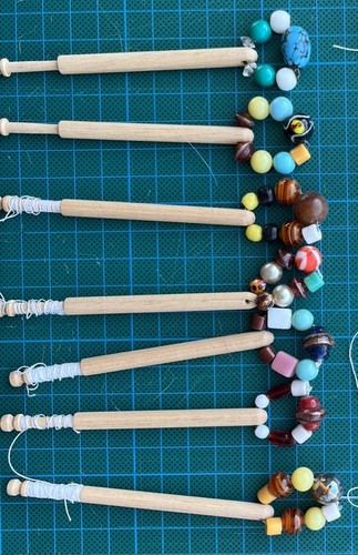 Wood lace making bobbins - lace,