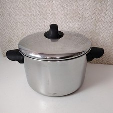 Revere Excel Stock Pot 6 Quart Stainless Steel with Lid Made in USA Clinton IL