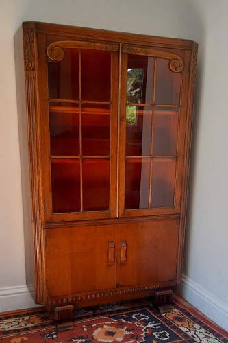 Vintage antique oak art - a,