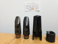 Vintage Geo Bundy 3 & Selmer Paris C* Eb Clarinet Ebonite Mouthpieces Rovner Lig