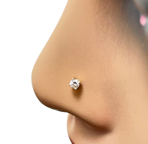 Diamond nose stud pin - nose, /