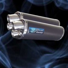 Suzuki TL1000 R S 1997-2003 Exhaust Silencer Muffler - Twin Port - Satin Black 