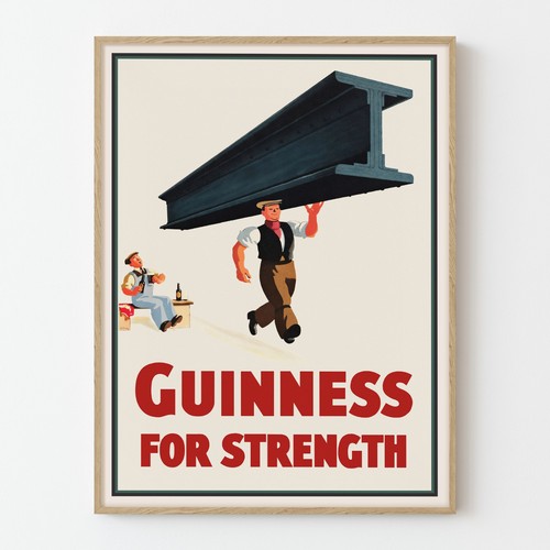 Vintage guinness poster - vintage,