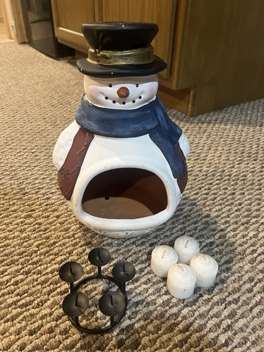 Snowman shaped terra cotta - shaped,