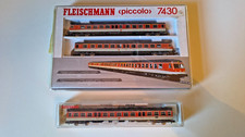 Fleischmann N Picolo 7430+7432 Diesel Railcar with 3rd carriage  BR 614/914 DB