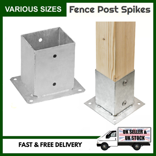 Fence post bolt down - down, anchors