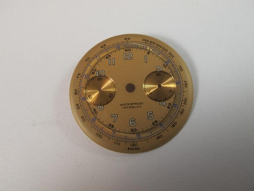 Landeron mens old stock copper - stock,